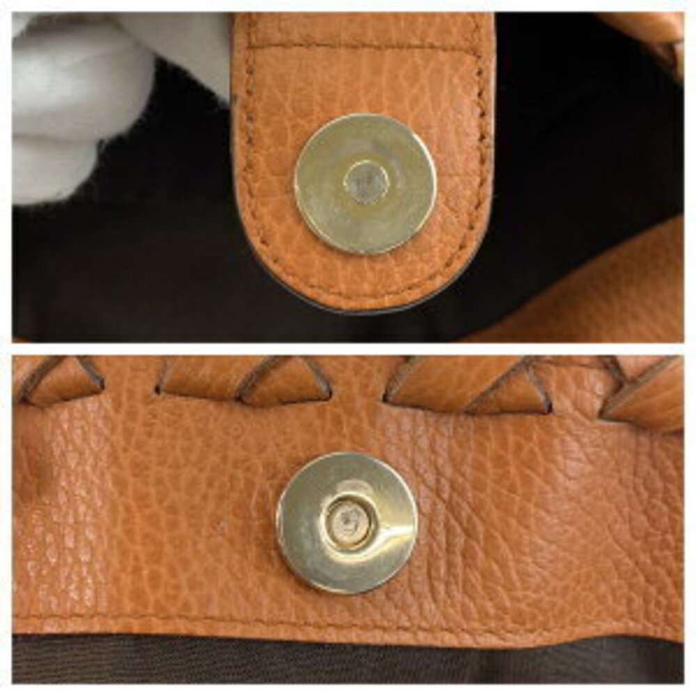 Gucci Bamboo Shoulder Bag Brown Tassel Tote Leather - Picture 5 of 10